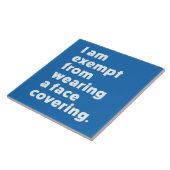 Befreiung vom Tragen eines Gesichts Fliese (Seite)