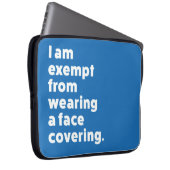 Befreiung vom Tragen eines Gesichts Laptopschutzhülle (Vorne Rechts)