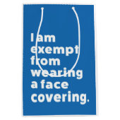 Befreiung vom Tragen eines Gesichts Mittlere Geschenktüte (Vorderseite)