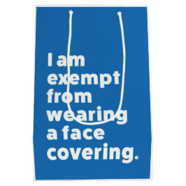 Befreiung vom Tragen eines Gesichts Mittlere Geschenktüte