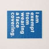 Befreiung vom Tragen eines Gesichts Puzzle (Horizontal)