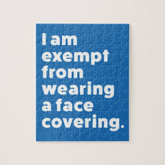 Befreiung vom Tragen eines Gesichts Puzzle (Vertikal)