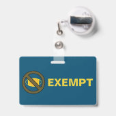 Befreiung von der Gesichtsabdeckung Sonnenblumenöl Ausweis (Back with Retractable)