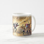 Befreiung von der grauen Büroroutine Tasse (VorderseiteRechts)