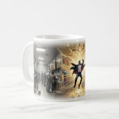 Befreiung von der grauen Büroroutine Tasse (Vorderseite Links)