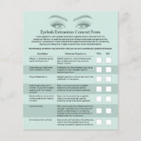 Befreiung von der Haftung bei Eyelash-Erweiterunge
