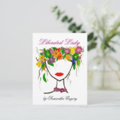 Befreiung von Lady Print Postkarte (Stehend Vorderseite)