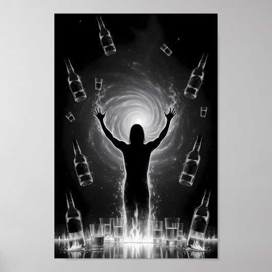 Befreiung von Sucht ins Licht Poster (Vorne)