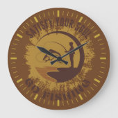 Befriedigen Sie Ihr Soul | Fliegenfischen Große Wanduhr (Vorderseite)