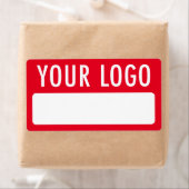 Befristete rote Namensmarken mit Logo-Abzeichen-Au (Insitu)