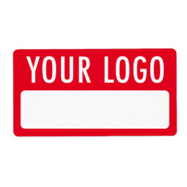 Befristete rote Namensmarken mit Logo-Abzeichen-Au