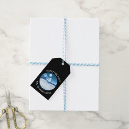 Befrostete Friedenslandschaft individuell Geschenkanhänger