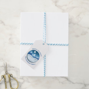 Befrostete Friedenslandschaft individuell Geschenkanhänger