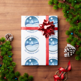 Befrostete Friedenslandschaft individuell Geschenkpapier