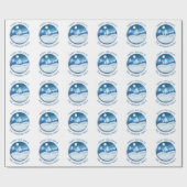 Befrostete Friedenslandschaft individuell Geschenkpapier (Flach)