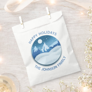 Befrostete Friedenslandschaft individuell Geschenktütchen
