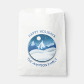 Befrostete Friedenslandschaft individuell Geschenktütchen (Vorderseite)