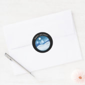 Befrostete Friedenslandschaft individuell Runder Aufkleber (Umschlag)