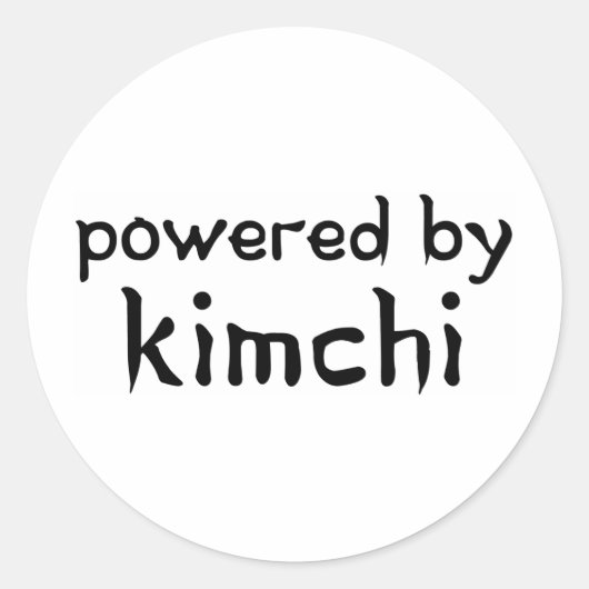 BEFUGT VON KIMCHI RUNDER AUFKLEBER (Vorderseite)