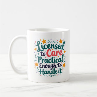 Befugt zu pflegen Praktisch genug, um es zu schaff Kaffeetasse