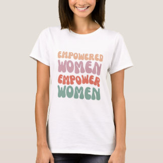 BEFUGTE FRAUEN UNTERSCHIEDLICHER FARBEN-SCHRIFTART T-Shirt