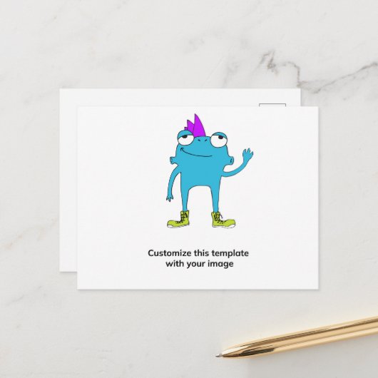 BeFunky Postcard Postkarte (Vorderseite/Rückseite Beispiel)