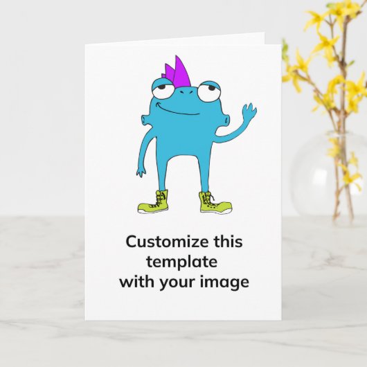 BeFunky Vertikale Grußkarte Karte (Gelbe Blume)