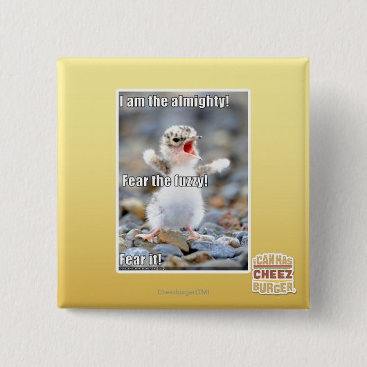 Befürchten Sie das flockige! Button (Vorderseite)