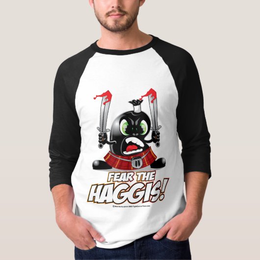 Befürchten Sie das Haggis T-Shirt (Vorderseite)
