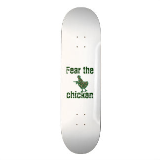 befürchten Sie das Huhn-Skateboard Skateboard