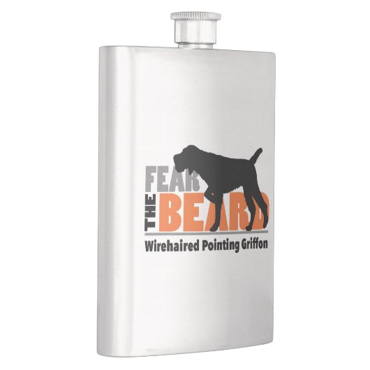 Befürchten Sie den Bart - das Drahthaar, das Flachmann (Rechts)