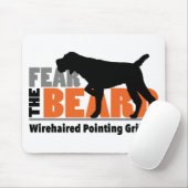 Befürchten Sie den Bart - das Drahthaar, das Mousepad (Mit Mouse)