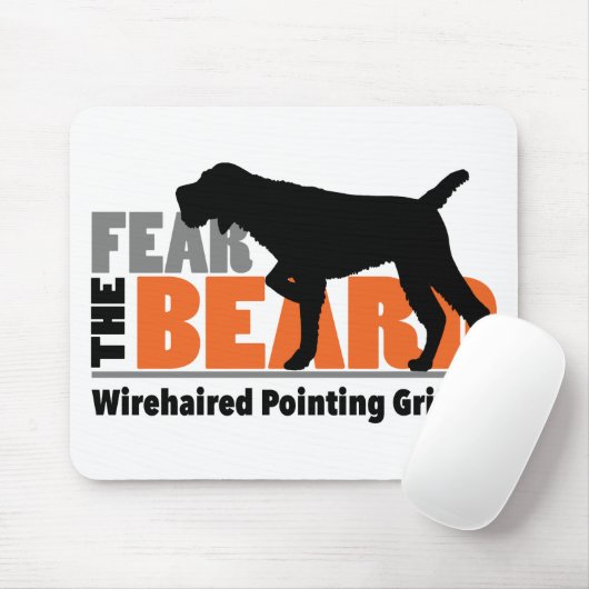 Befürchten Sie den Bart - das Drahthaar, das Mousepad (Mit Mouse)