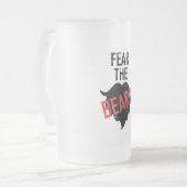 Befürchten Sie den Bart Mattglas Bierglas (Vorderseite Links)