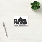 Befürchten Sie den Bart - Riesenschnauzer Post-it Klebezettel (Büro)