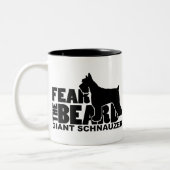 Befürchten Sie den Bart - Riesenschnauzer Zweifarbige Tasse (Links)