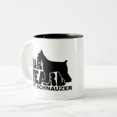 Befürchten Sie den Bart - Riesenschnauzer Zweifarbige Tasse (Vorderseite Links)