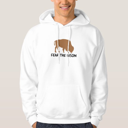 Befürchten Sie den Bison Hoodie (Vorderseite)