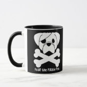 Befürchten Sie den Piraten-Mops Tasse (Links)