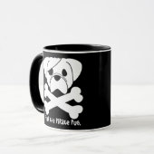 Befürchten Sie den Piraten-Mops Tasse (Vorderseite Links)