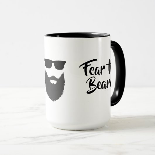 Befürchten Sie die Bart-Kaffee-Tasse Tasse (VorderseiteRechts)