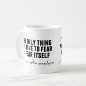 Befürchten Sie die Zombie-Apokalypse Kaffeetasse (Vorderseite Links)