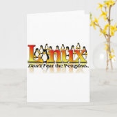 Befürchten Sie nicht den Pinguin Karte (Gelbe Blume)