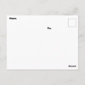 " BEFÜRCHTTER FLYER " POSTKARTE (Rückseite)