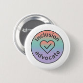 Befürworter der Inklusion Button (Vorne & Hinten)