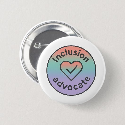 Befürworter der Inklusion Button (Vorne & Hinten)