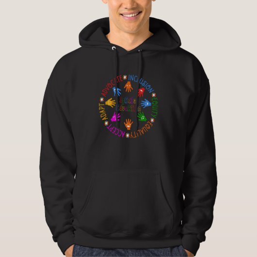 Befürworter Inklusion Hoodie (Vorderseite)