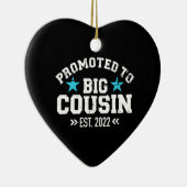 Befürwortete große Cousin 2022-Schwangerschaftsank Keramik Ornament (Rechts)