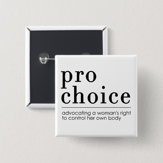 Befürwortung des Wahlrechts der Frauen Button (Vorne & Hinten)