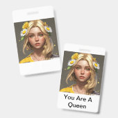 Beg for Queen Ausweis (Vorder- & Rückseite)